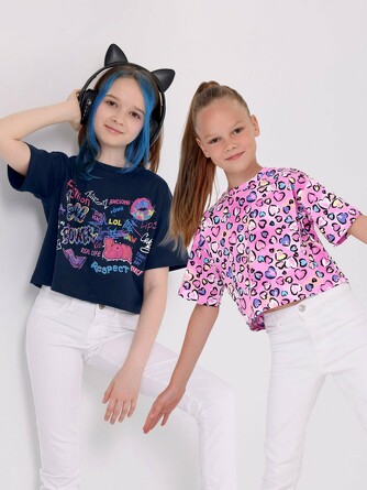 Футболка (2 шт.) Взрослые дети Апрель