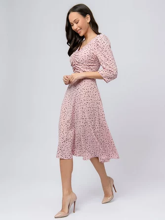 Платье-миди с рукавами 3/4 1001Dress