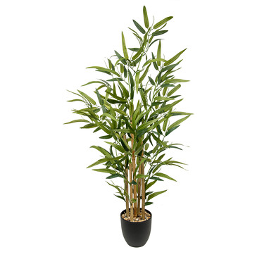 Растение искусственное Бамбук в пластиковом горшке, 13,5х13,5х101 см Вещицы