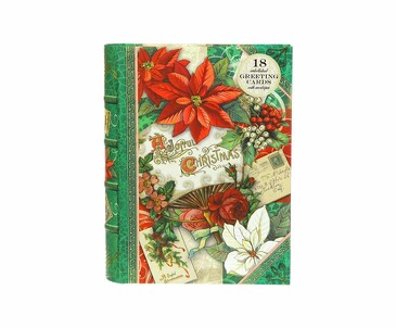 Набор открыток и конвертов Пуансетия 10х15 см (18 шт.) Punch Studio