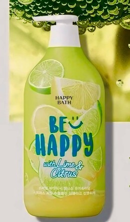 Гель для душа Юдзу и лайм, 900 мл Happy Bath