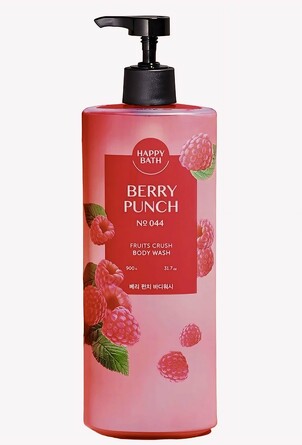 Гель для душа с ароматом сладкой малины, 900 мл Happy Bath