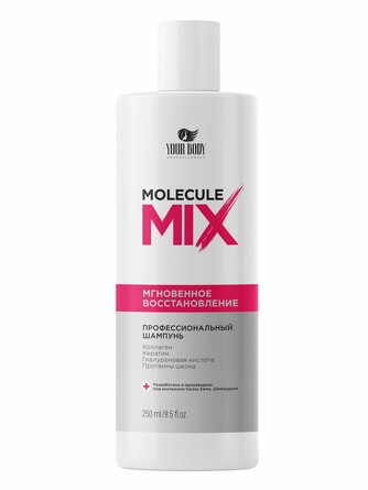 Шампунь для волос Molecule Mix. Мгновенное восстановление, 250 мл Your Body Professionals