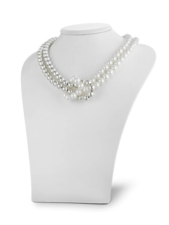 Колье чокер с жемчугом и гематитом L'attrice