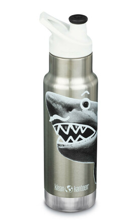 Детская термобутылка Insulated Kid Classic Narrow 12oz (355 мл) Mr. Shark Klean Kanteen