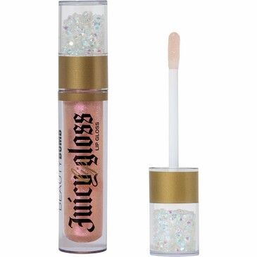 Блеск для губ Juicy Cosmic Heart, тон 06 прозрачный с ярко-розовыми блестками, 3,4 мл Beauty Bomb