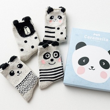 Набор детских носков Панда-2 (4 пары) Caramella