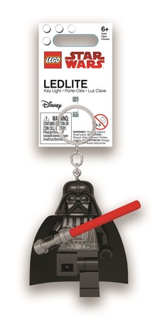 Брелок-фонарик для ключей Star Wars - Darth Vader with Lightsaber Lego
