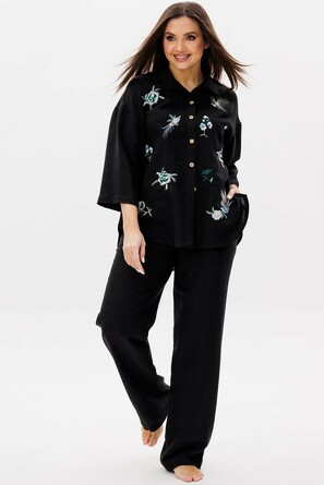 Костюм льняной (блуза и брюки) Ma Cherie