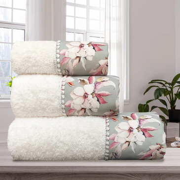 Набор полотенец Magnolia (3 пр.: 30x50, 50x90, 70x140 см) Arya Home
