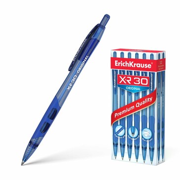 Набор (12 шт.) Ручка шариковая автомат XR-30 Original ErichKrause
