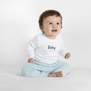 Комплект Горошинка (боди длинный рукав и ползунки) Bossa Nova