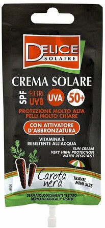 Крем солнцезащитный с экстрактом чёрной моркови SPF50+ Solaire, 50 мл Delice