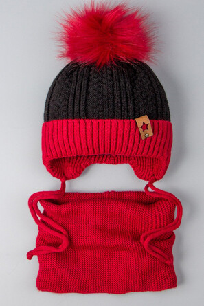 Комплект зимний (шапка и снуд) Русбубон