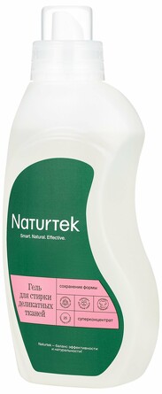 Концентрированный гель для стирки деликатных тканей, 0,75 л Naturtek