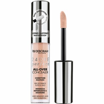 Корректор жидкий 24 ore perfect all over concealer тон 01 белоснежный, 5,5 г Deborah Milano