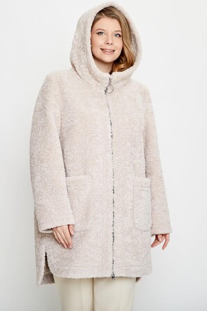 Шуба из экомеха демисезонная ElectraStyle