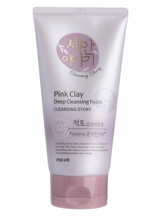 Пенка для умывания с розовой глиной Cleansing Story Deep Cleansing Foam (Pink Clay) 150 гр Welcos