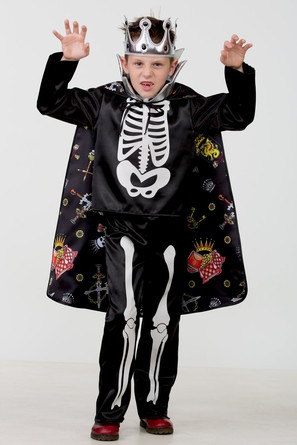 Карнавальный костюм Кащей Бессмертный сказочный (куртка, брюки, плащ, корона) Сказочная страна Jeane