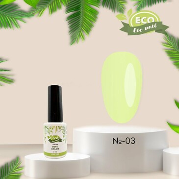 Гель-лак Mint Color №3, 9 мл  Eco nails