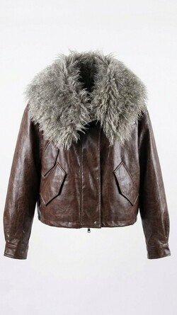 Блейзер из эко-кожи Nastya Sergeeva by May Be