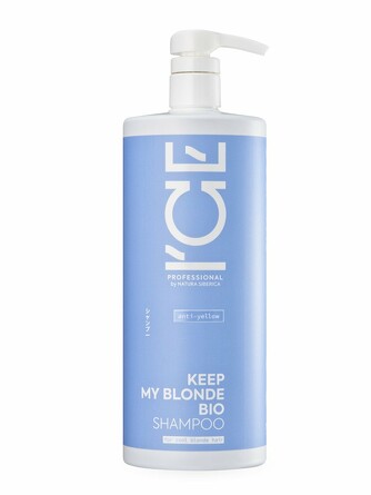 Тонирующий шампунь для светлых волос Keep My Blonde Bio Shampoo anti-yellow, 1000мл Ice Professional by Natura Siberica