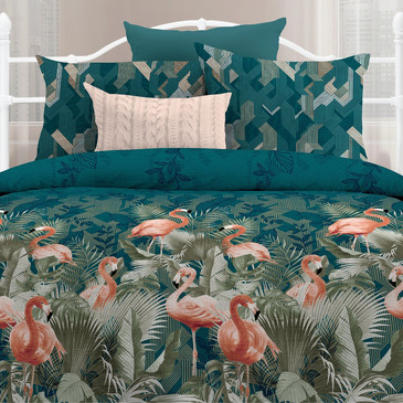 Комплект постельного белья Фламинго Любимый дом