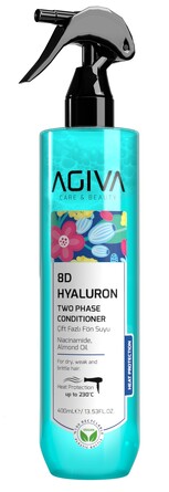 Кондиционер-спрей для волос двойная фаза термозащита 8D Hyoluron Pro Care, 400 мл Agiva