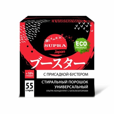 Порошок стиральный с бустером универсальный, 1100 г Supra