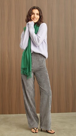 Брюки из хлопкового вельвета Nastya Sergeeva by May Be