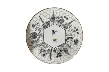 Тарелка закусочная HONEYCOMB пчёлки (19,5 см)  Garda Decor