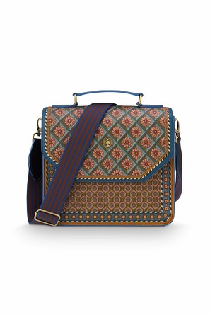 Сумка кросс-боди средняя Frances Imani Blue, 4 л, 25х9х21,5 см Pip Studio