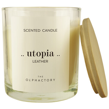 Свеча ароматическая The Olphactory, Utopia, Leather 40 ч Ambientair