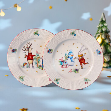 Набор тарелок закусочных Winter Story (2 шт. по 20 см) Lefard