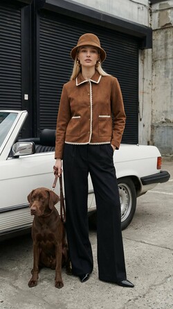 Брюки теплые драповые Nastya Sergeeva by May Be