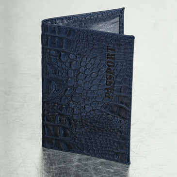 Обложка для паспорта Passport, кожа кайман Brauberg