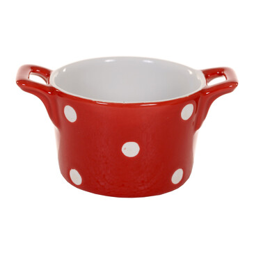 Горшочек с ручками Red with dots 8,5 см Isabelle Rose Home