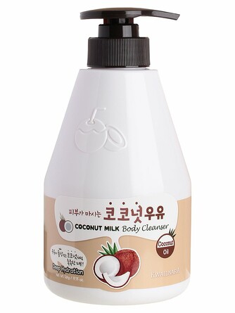 Гель для душа с ароматом кокосового молока Kwailnara Coconut Milk Body Cleanser 560гр Welcos