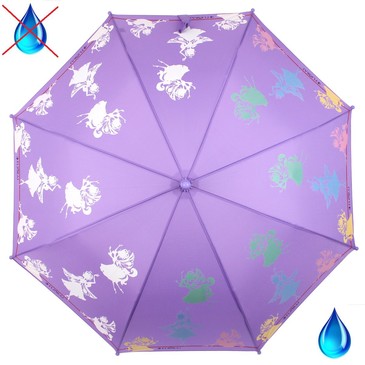 Зонт-трость детский с проявляющимся рисунком Воздушные феи Flioraj