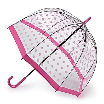Зонт трость Розовый горошек Fulton
