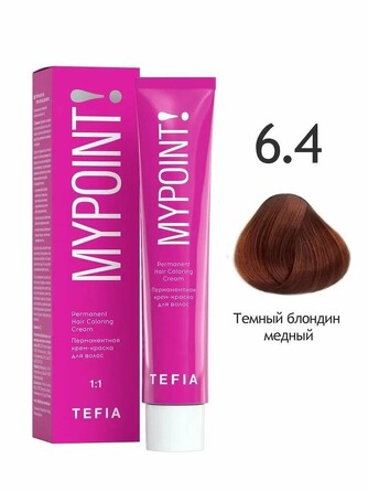 Крем-краска 6/4 темный блондин медный, 60 мл Tefia