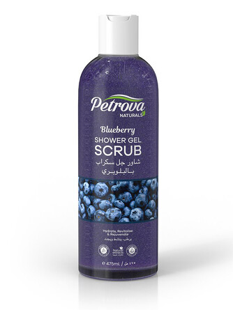 Гель-Скраб для душа Naturals Черника, 475 мл Petrova