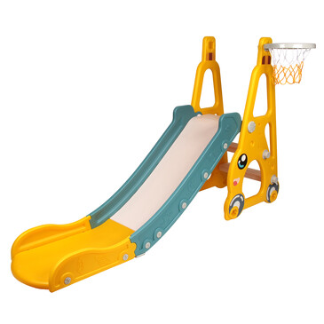 Горка пластмассовая c баскетбольным кольцом Машина,  149х67х90 Amico