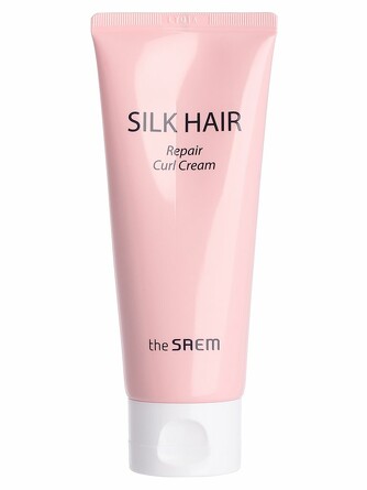 Крем-Маска для вьющихся волос silk hair repair curl cream 100 мл,  The Saem