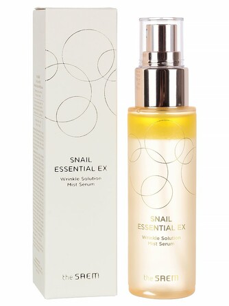 Сыворотка-мист для лица с комплексом муцина золотой улитки и коллагеном Ex wrinkle solution essence, 75 мл The Saem