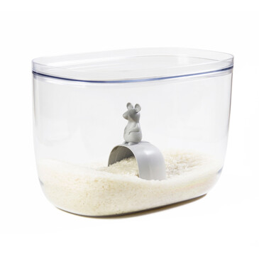 Контейнер с мерной ложкой Lucky Mouse 7 л Qualy