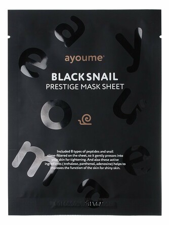 Маска на тканевой основе black snail prestige mask sheet Ayoume