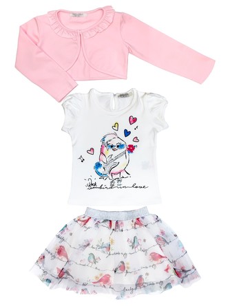 Комплект (болеро, блузка и юбка) Baby Rose