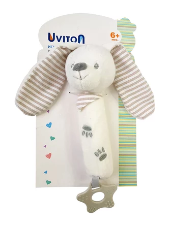 Игрушка-пищалка Baby bunny Uviton