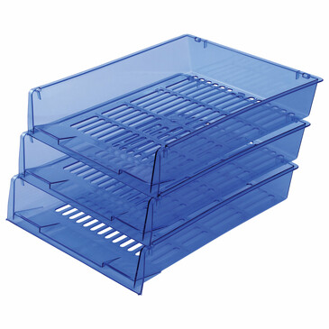Лотки горизонтальные для бумаг office, 3 шт Brauberg